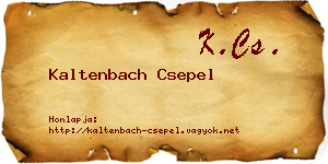 Kaltenbach Csepel névjegykártya